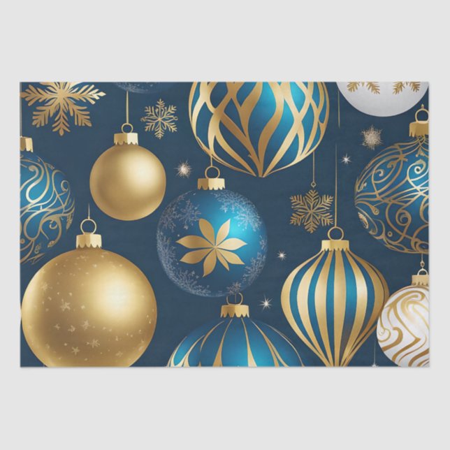 festive christmas ornaments tissue paper (Front)