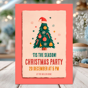 Festive Christmas Party Card
