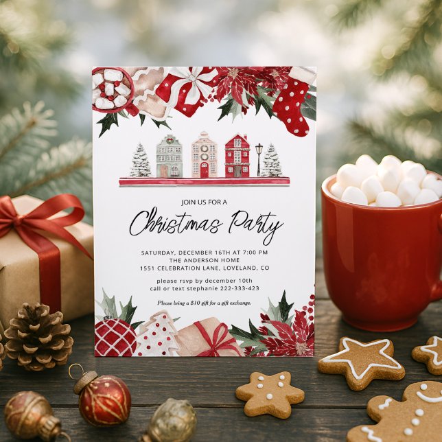 Festive Christmas Party  Invitation (Creator Uploaded)