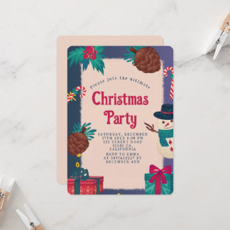 Festive Christmas Party Invitation