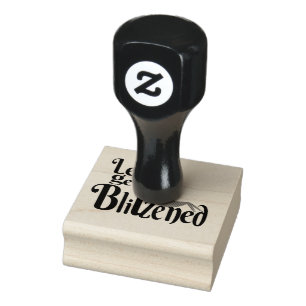 Festive Christmas party reindeer Rubber Stamp