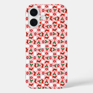 Festive Christmas pattern iPhone 16 Case