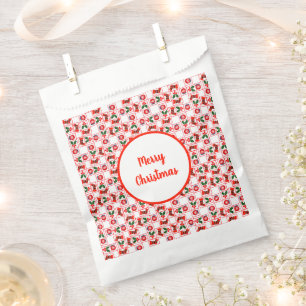Festive Christmas pattern Favour Bag
