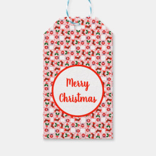 Festive Christmas pattern Gift Tags