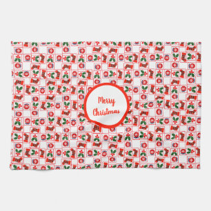 Festive Christmas pattern Kitchen Towel