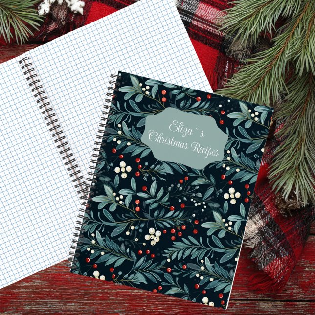 Festive Christmas Pattern Recipe  Notebook (Creator Uploaded)