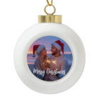 Festive Christmas Photo Design with Script Greetin