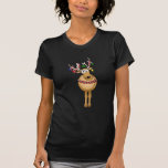 Festive Christmas Reindeer! T-Shirt<br><div class="desc">This little reindeer is all ready for the holiday season. Wishing you all a Happy Holiday! (Also wishing he was a little slimmer - but, hey, who isn't?)</div>