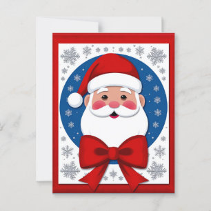 Festive Christmas Santa Claus Postcard