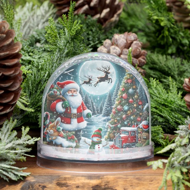 Festive Christmas Santa Claus  Snowglobe (Winter)