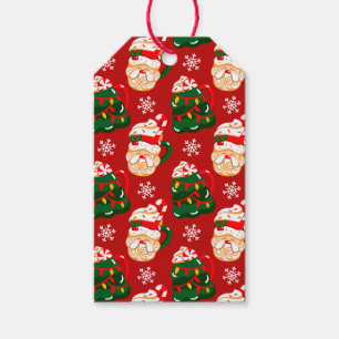 Festive Christmas Santa Hot Cocoa Gift Tags