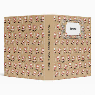 Festive Christmas Santa Snowy Celebration Binder