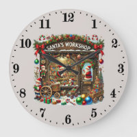 Festive Christmas Santa's workshop 