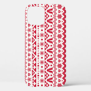 Festive Christmas seamless pattern. iPhone 12 Case