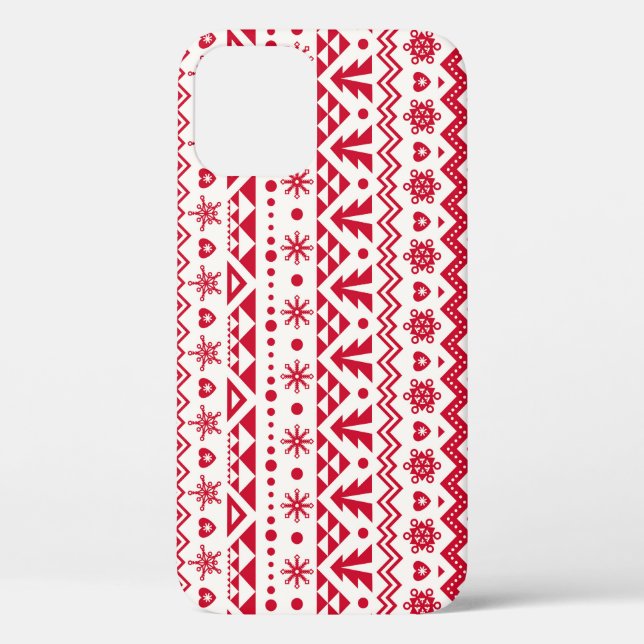 Festive Christmas seamless pattern. Case-Mate iPhone Case (Back)