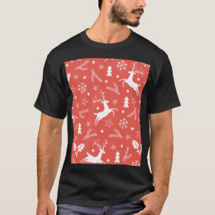 Festive Christmas Seamless Pattern T-Shirt