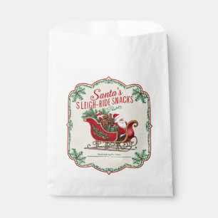 Festive Christmas sleigh ride snacks  Favour Bag
