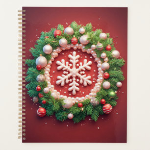 Festive Christmas Snowflake Ornament Planner