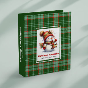 Festive Christmas snowman photo binder editable