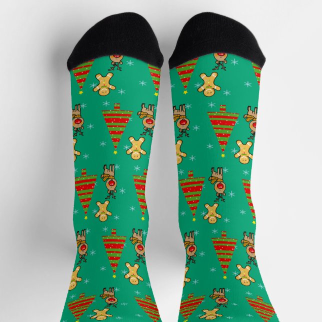 festive Christmas Socks (Top)