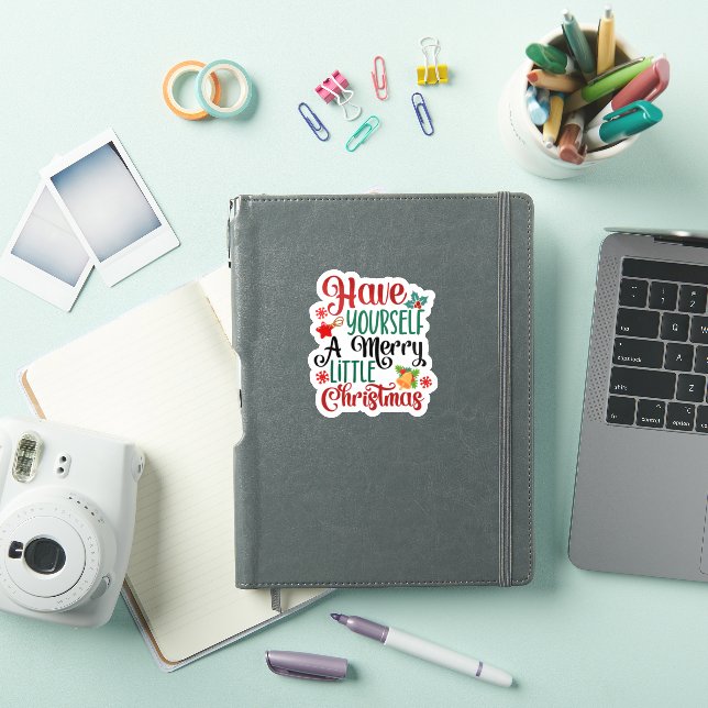 Festive Christmas Spirit Sticker Design (iPad Cover)