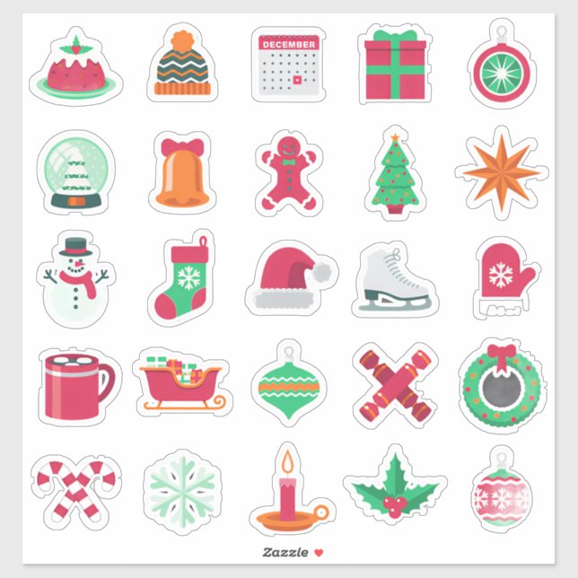 Festive Christmas Sticker Collection (Sheet)