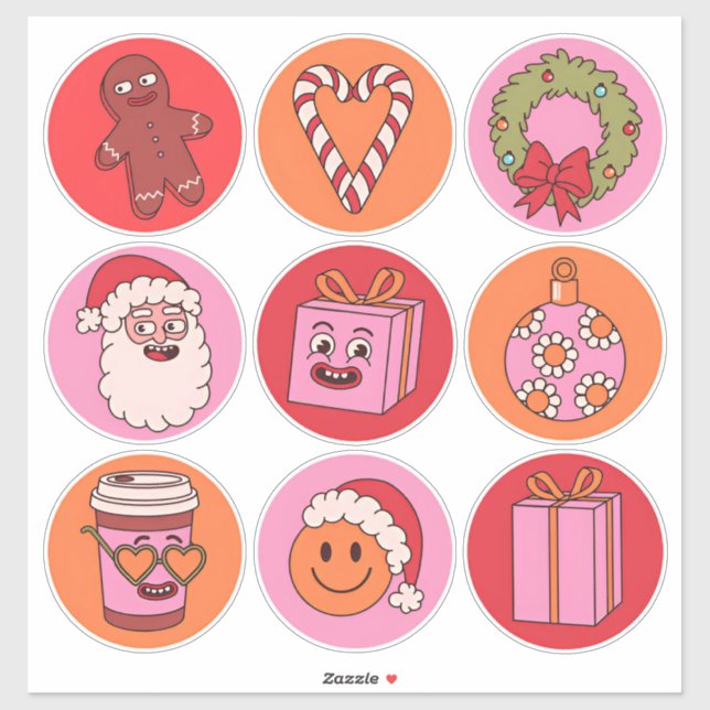 Festive Christmas Sticker Set (Sheet)
