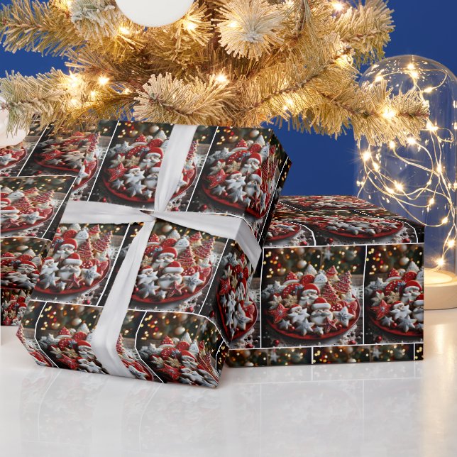 Festive Christmas Sugar Cookies Wrapping Paper (Holidays)