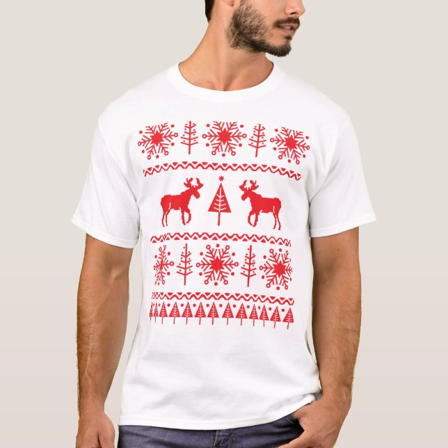 Festive Christmas Sweater Pattern (Front)