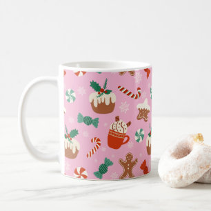 Festive Christmas Sweet Treats Pattern Coffee Mug