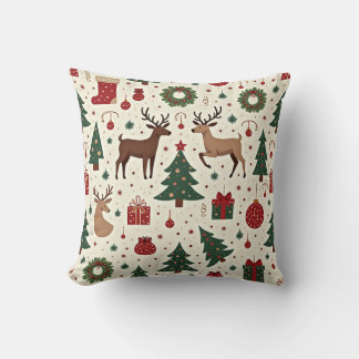 Festive Christmas Theme Cushion