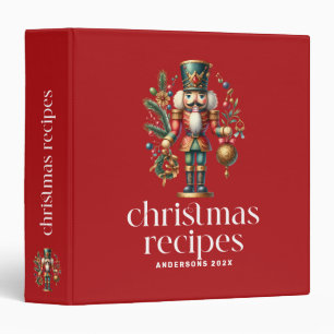 Festive Christmas Theme Nutcracker  Binder