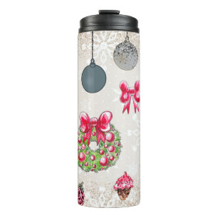 Festive Christmas  Thermal Tumbler