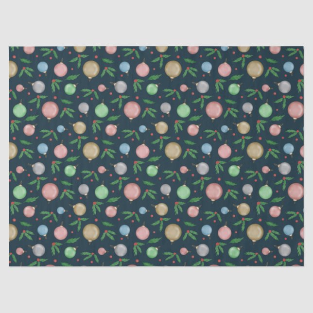 Festive Christmas Tissue Paper  (Front)
