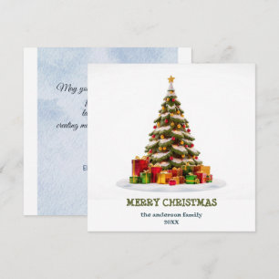 Festive Christmas Tree, Christmas Card
