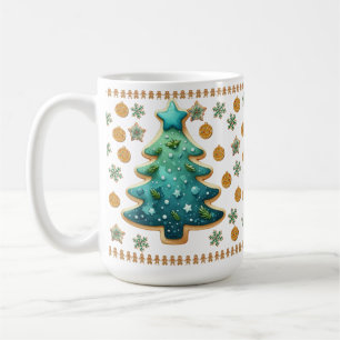 Festive Christmas Tree Cookie Mug