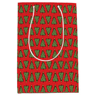 Festive Christmas Tree Gift Bag