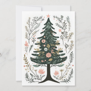 Festive Christmas Tree Greeting Card