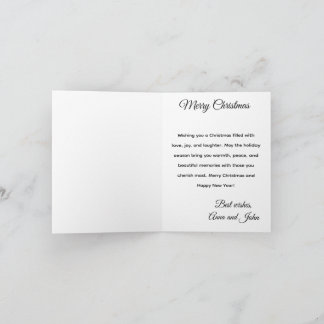 Festive Christmas Tree Holiday Greeting Card