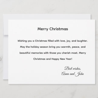 Festive Christmas Tree Holiday Greeting Card