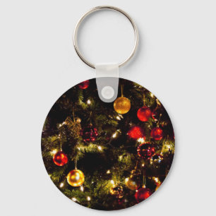 Festive Christmas Tree Keychain