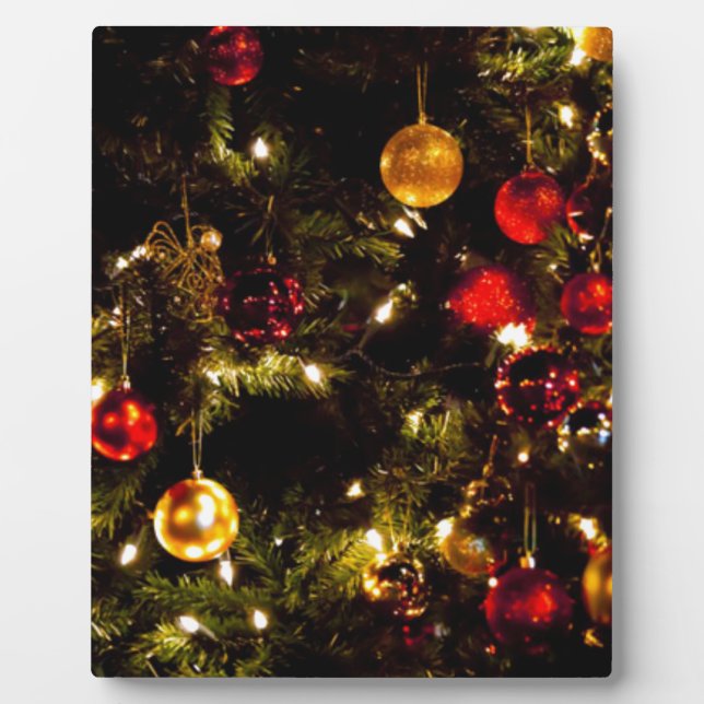 Festive Christmas Tree Plaque (Front)