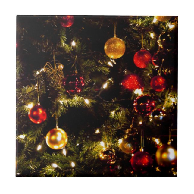 Festive Christmas Tree Tile (Front)