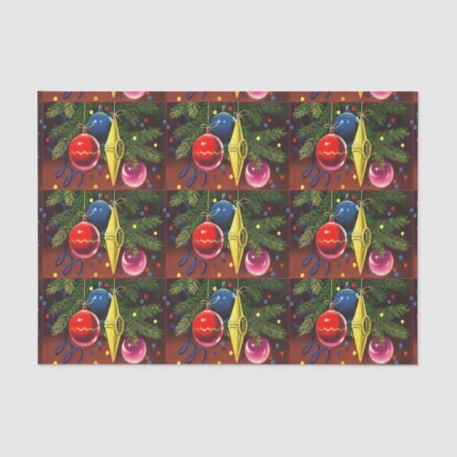 Festive Christmas Tree Tissue Paper (Front)