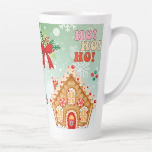 Festive Christmas Tree with Cozy Winter Design gif Latte Mug