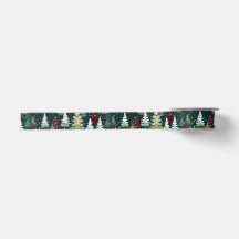 Festive Christmas Trees Winter Snow Holiday