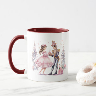 Festive Christmas watercolor nutcracker  Mug