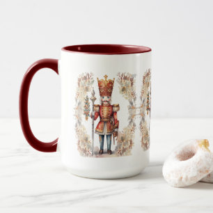 Festive Christmas watercolor nutcracker Mug