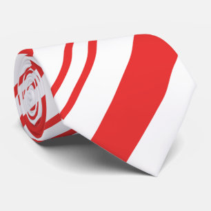 Festive Christmas Winter Holiday Candy Cane Stripe Tie