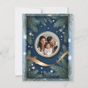Festive Christmas Winter Scene Postcard